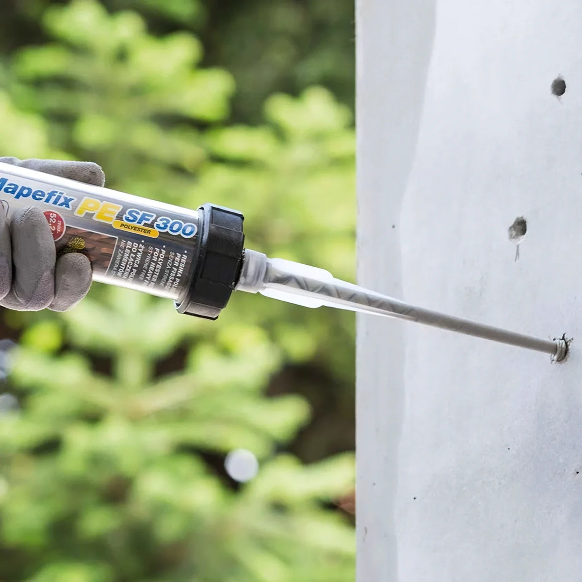 Mapefix PE SF 300ml Mapefix PE SF styrene-free polyester resin, fast-curing heavy-duty fastener with high load capacity