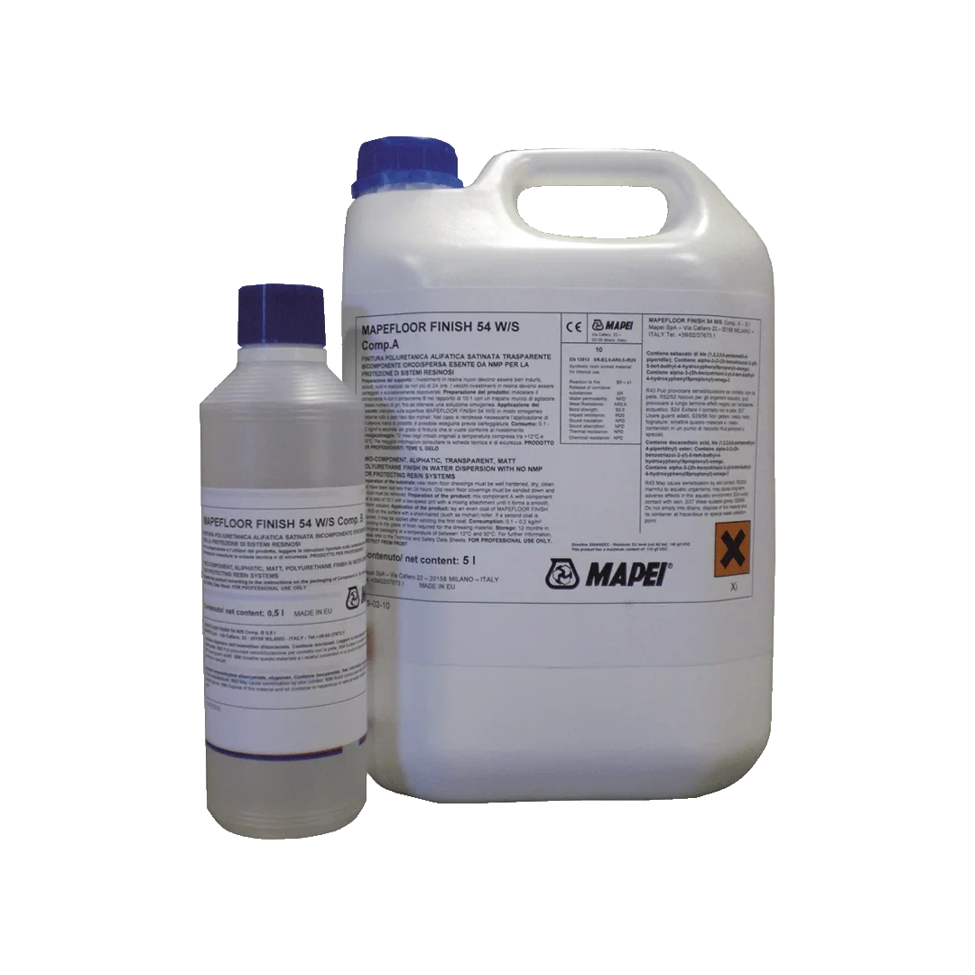 Mapefloor Finish 54 W/S Polyurethane Roofing Protection Fast Drying Floor Coating, Floor Coating, Industrial Flooring,