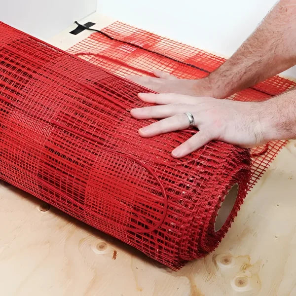 MAPEHEAT MESH Electric Floor Heating Mapei custom floor heating layout, easy install floor heat, electric floor