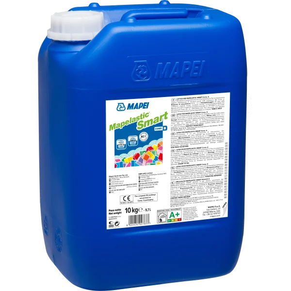 Waterproofing Mortar, Cementitious Mortar, Crack-Bridging Mortar, Waterproofing System, Pool Waterproofing, Terrace Waterproofing, Balcony Waterproofing, Concrete Protection, Mapelastic Smart, UV Resistant Mortar, Potable Water Approved, Mapetex Sel Reinforcement, Mapenet 150 Reinforcement
