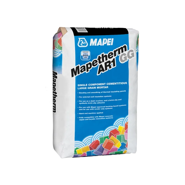 MAPETHERM AR1 GG large-grain cementitious mortar 25kg bag for bonding and levelling insulation panels