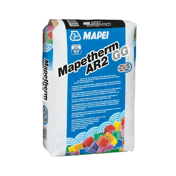 MAPETHERM AR2 GG cementitious mortar 25kg bag for bonding and smoothing insulation panels