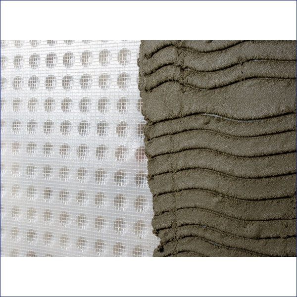CDM Mesh Membrane - BBA certified, 3mm meshed cavity drain membrane for below ground – the meshed surface provides an excellent ’key’ for lime mortars, renders, plasters or dabbed plasterboard.