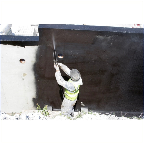 BBA Seamless Rubber Coating - Highly radon resistant, cold spray-applied, seamless rubber waterproofing membrane for the external waterproofing of basements (including covered decks) and foundation walls.