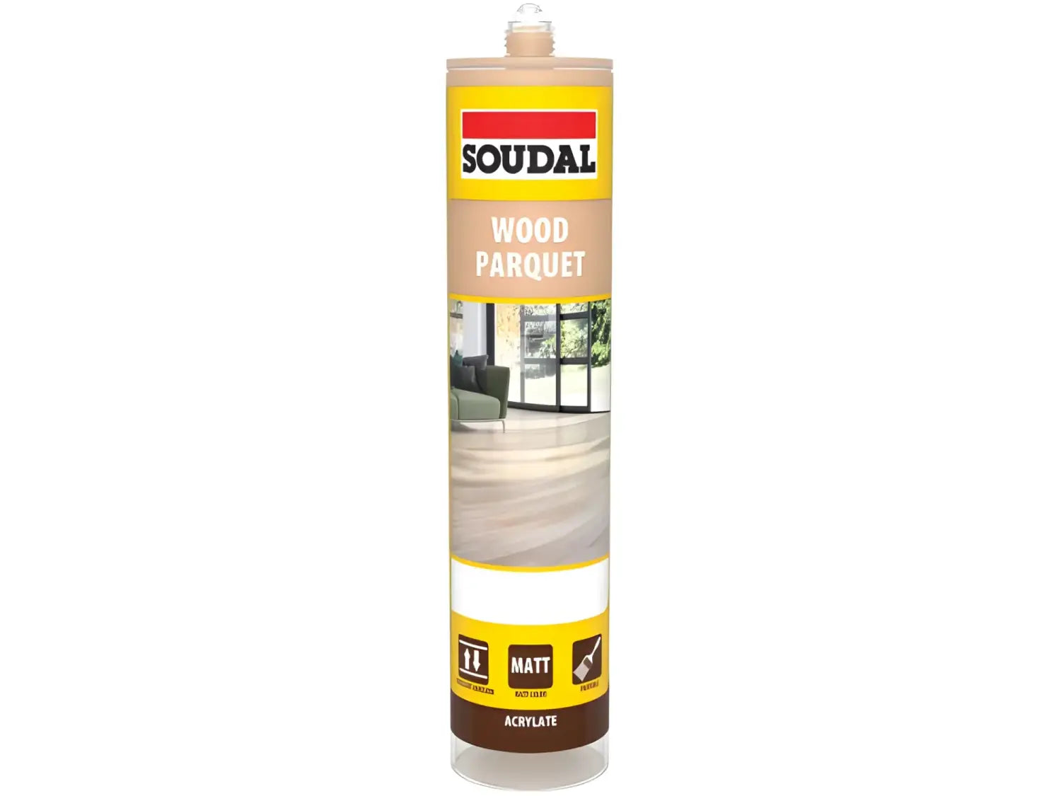 Soudal PARQUET & TIMBER SEALANT flooring-range joint Soudal flooring-range, joint sealant, laminate sealant, Parquet