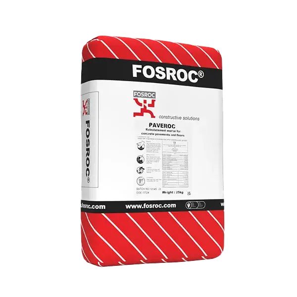 fosroc paveroc concrete repair mortar applied to floor slab