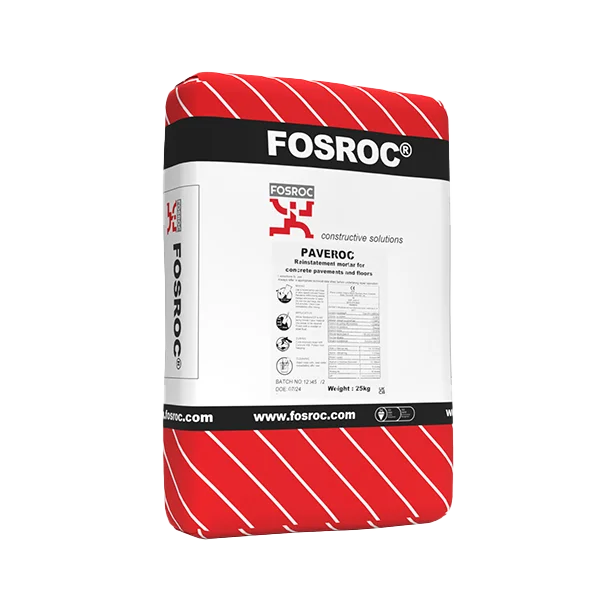 fosroc paveroc concrete repair mortar applied to floor slab