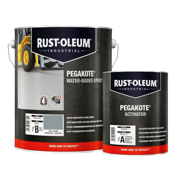 Rust-Oleum Pegakote Epoxy Floor Coating - Red / 4 KG