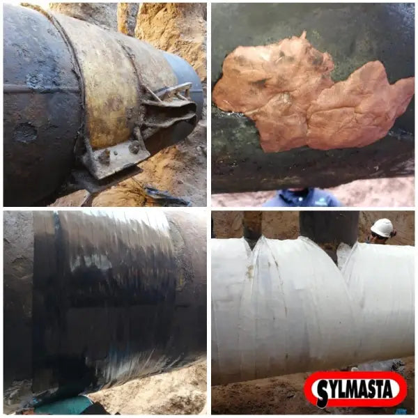 Damaged metal pipeline sections highlighting corrosion for Pipe Repair Contractor Case