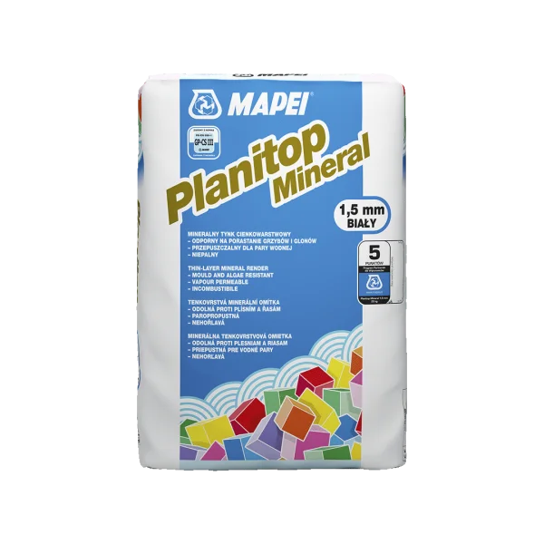 Planitop Mineral Textured Render Finish for Construction 1.5 mm render, basement wall insulation mortar, ceiling