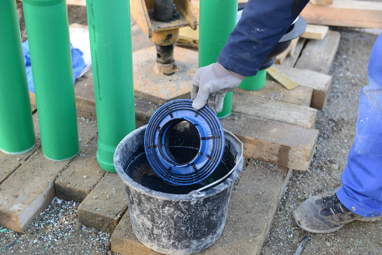 Pump Pipework Waterproofing Below Ground Joint Sealing, Drainage, Flanges, Waterproofing, joint sealing