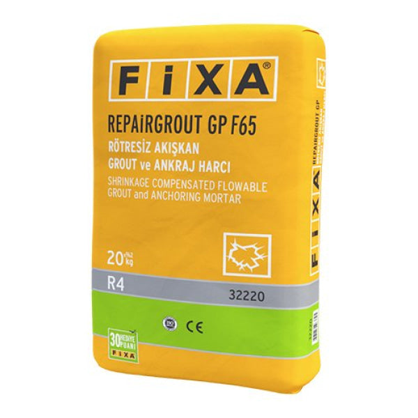 Cement based, single component, shrinkage compensated, high strength grout and anchoring mortar in fluid consistency. Complies with R4 class, does not segregate or bleed.