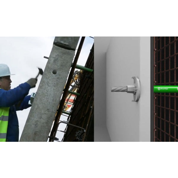 The unique RiveStop system in the UK waterproofing industry – a patented method for sealing tie-bolt holes in concrete walls that delivers massive time and cost savings compared to the alternative mortars in the market.  RiveStop prevents any possible leakage of water or moisture into the formwork void of concrete structures.