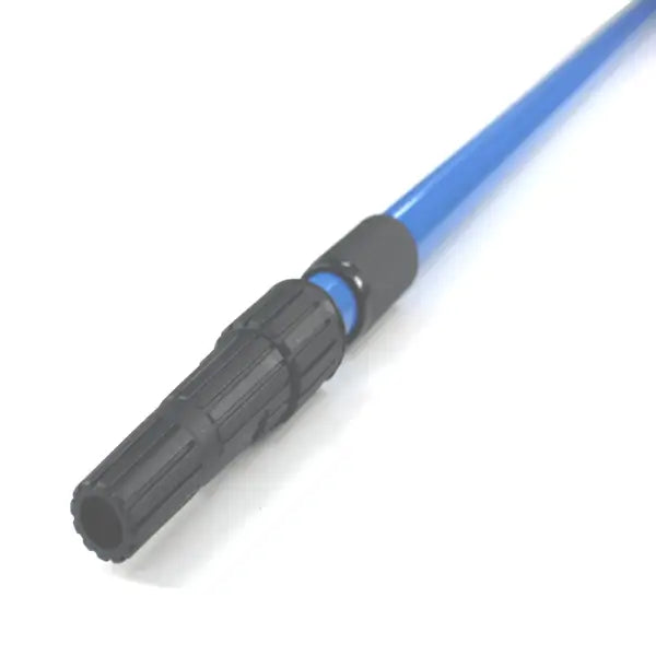 Blue lightsaber with black handle grip featured in Roller Extending Pole product