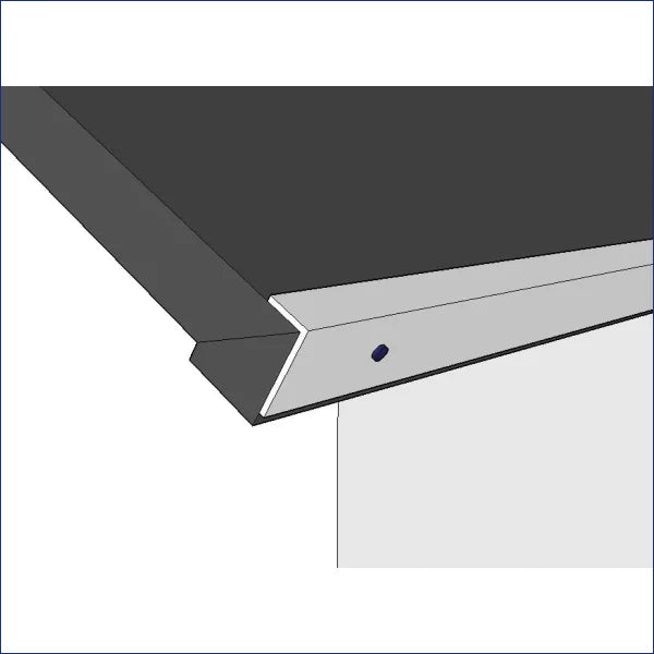 The shed roof edge trim can be used in place of a piece of timber to secure the rubber membrane on the perimeter of the roof. Used to professionally finish off the edge of the shed roof, the trim will ensure that the roofing membrane is secure and free from wind up lift.