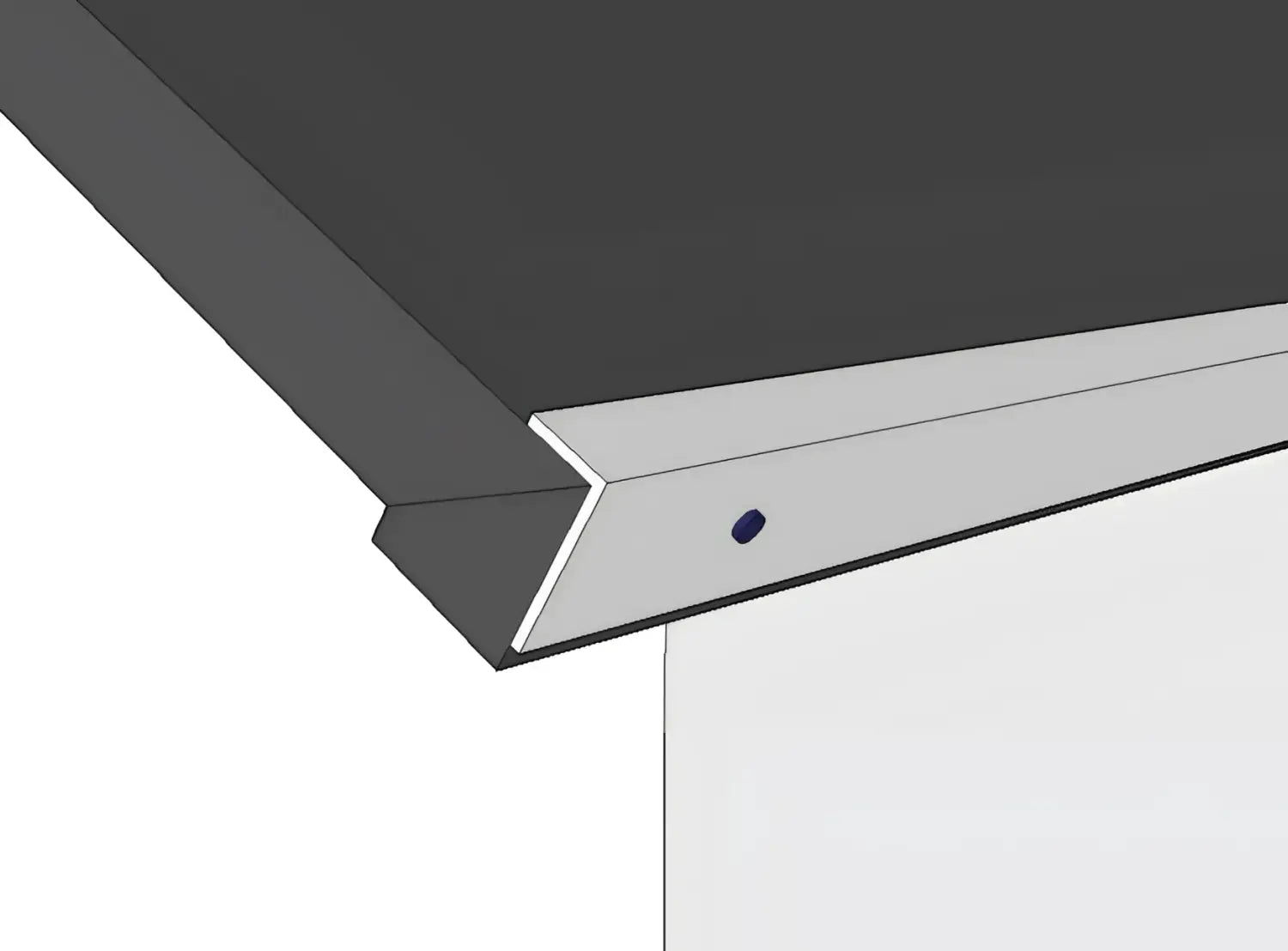 Shed Roof Edge Trim ClassicBond classicbond, dpm membrane, EPDM, EPDM Membrane, EPDM Trim