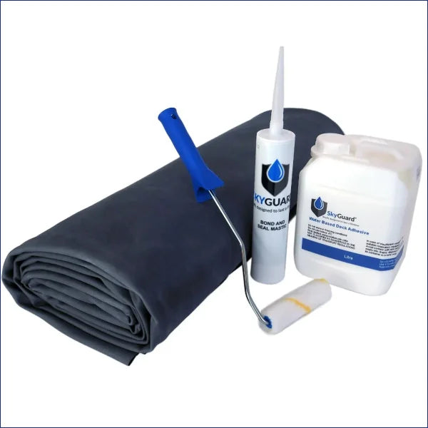 The Skyguard EPDM rubber roof kit is a modern and attractive alternative to traditional felt. Supplied in one sheet the roofing system is easy to install and is perfect for sheds and outbuildings. With very low maintenance involved, the shed rubber roof is very long-lasting and has a life expectancy of over 50 years. 