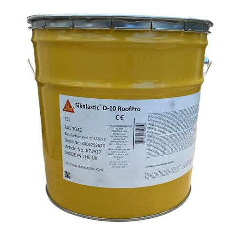 Sikalastic D-10 RoofPro polyurethane waterproofing membrane 15L ti