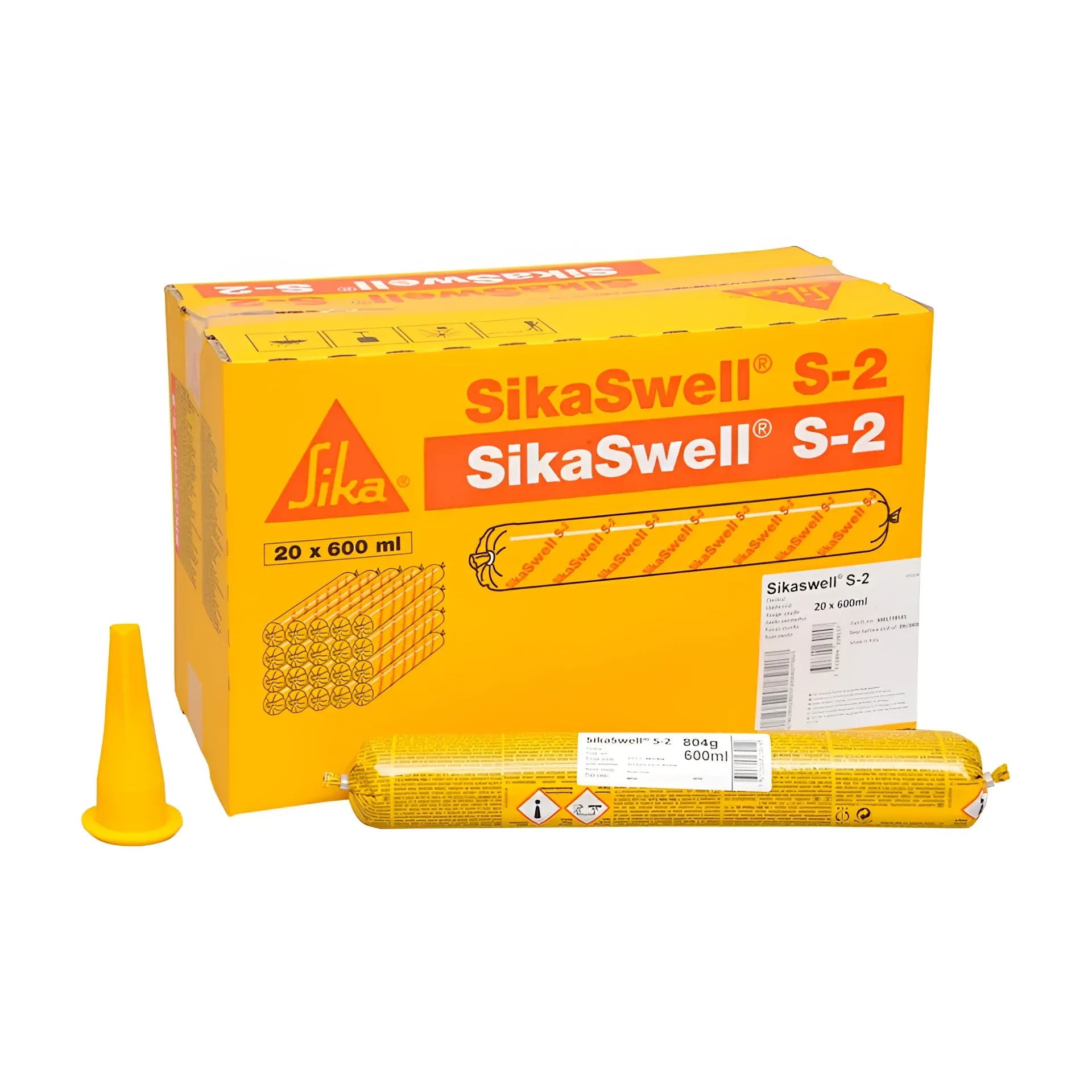 SikaSwell S-2 hydrophilic joint sealing sealant cartridge