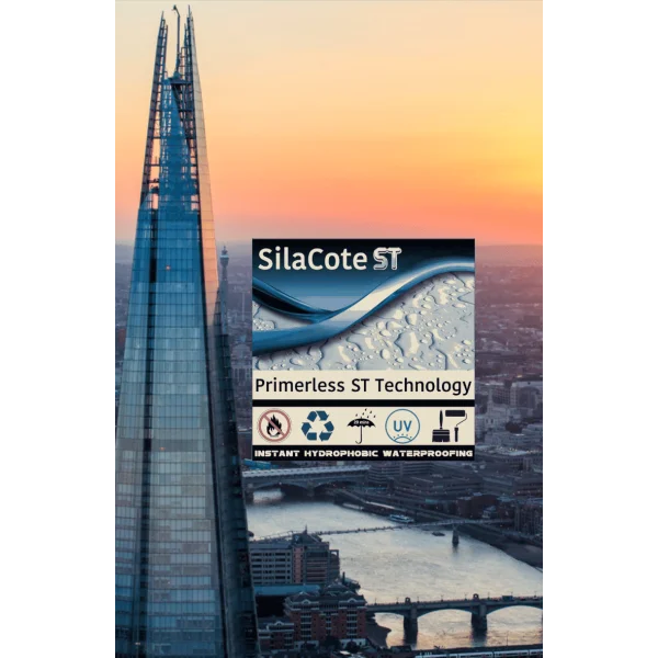 SilaCote ST 300 Instant Hydrophobic Waterproof Roof SilaCote balcony coating, balcony waterproof coating, building