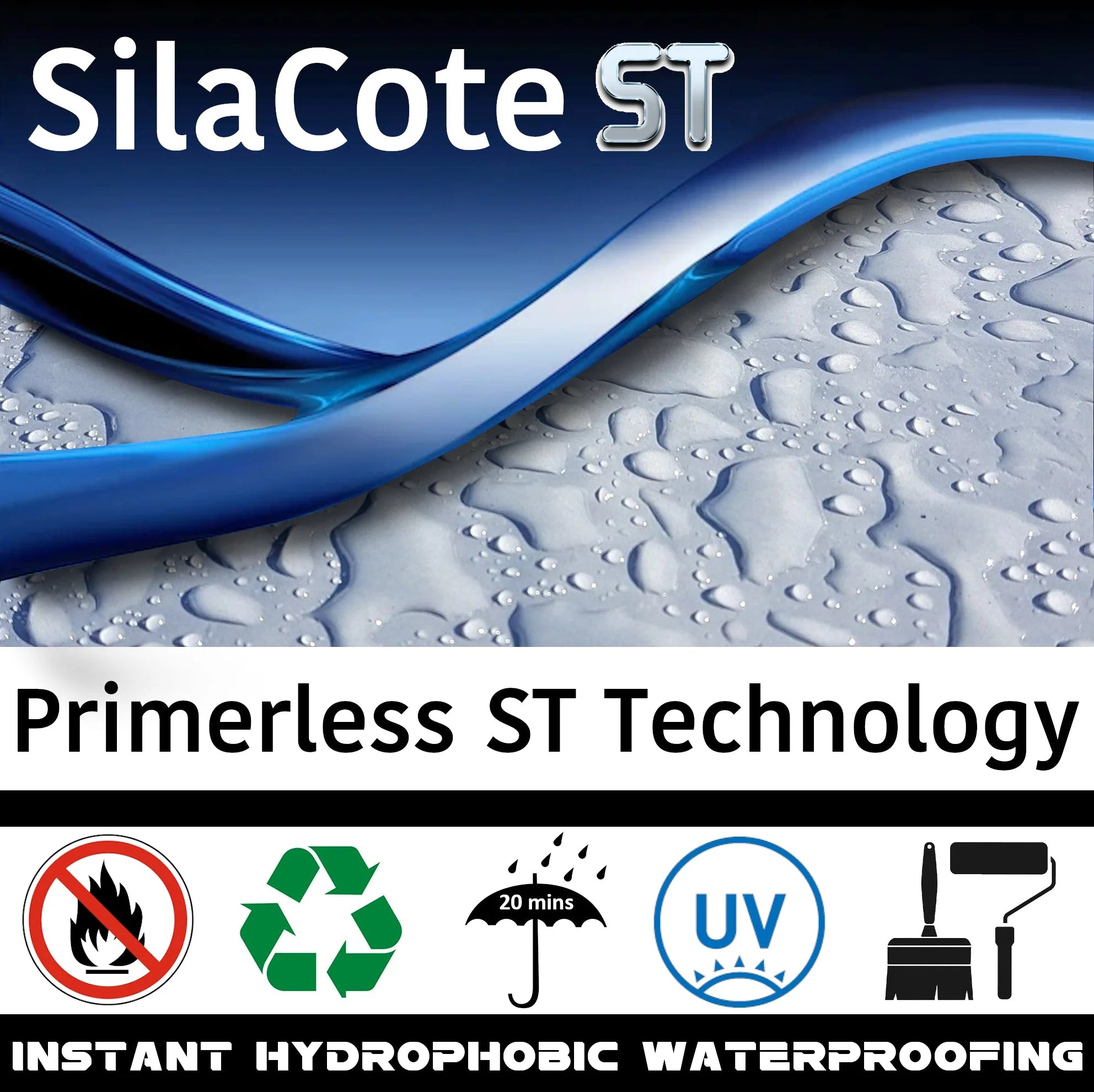 SilaCote ST 300 Instant Hydrophobic Waterproof Roof SilaCote balcony coating, balcony waterproof coating, building