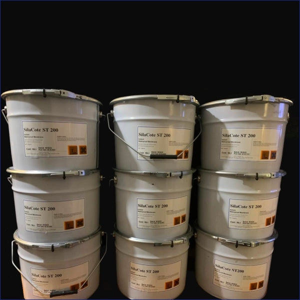 SilaCote is a premium, liquid applied, permanent elastic, cold applied and cold curing, single component, moisture triggered, silane, aliphatic membrane used for long-lasting waterproofing. SilaCote Spray is specifically designed when larger areas are to be covered without thinning being required.