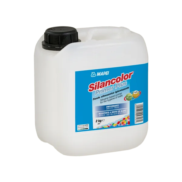 "SILANCOLOR PRIMER PLUS siloxane primer offering high protection against mildew and mould, suitable for internal and external surfaces with superior durability."