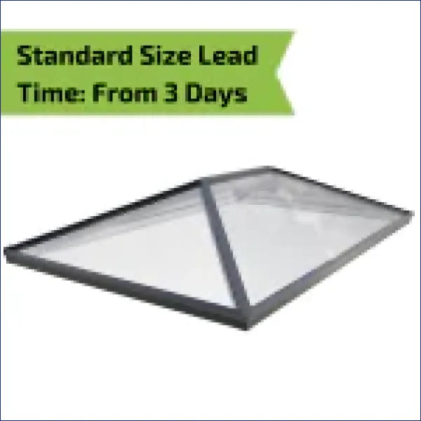 Skyseal | Laminated Glass Roof 1500 x 1000 / White 4 Pane