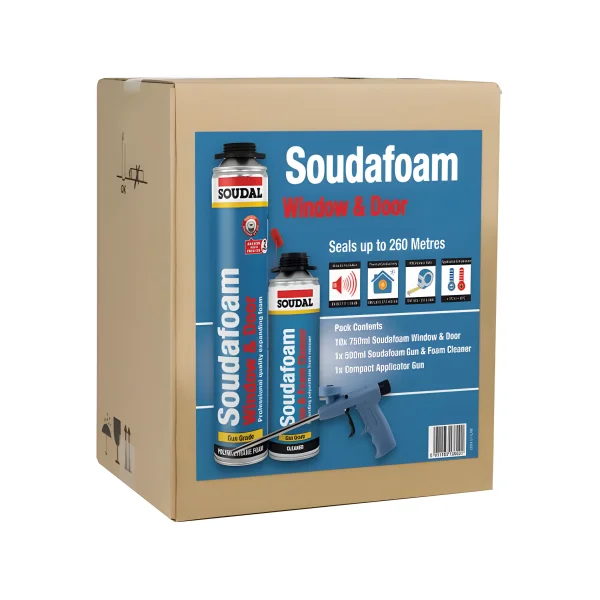 Soudal Soudafoam Window & Gun Grade Combi-Box Soudal gap filler, gap filling, gap sealant, gap-filller, Soudal