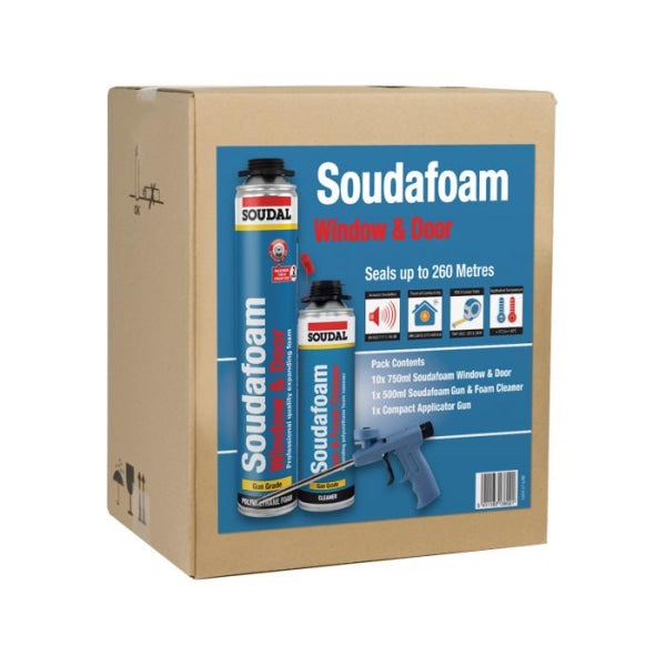 Soudafoam Window & Door Gun Grade Combi-Box Applicator Pack