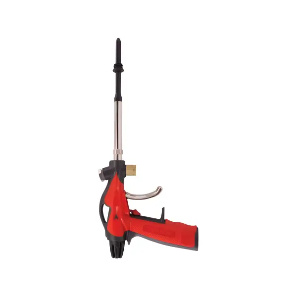 Red Soudatherm 600 Foam Dispensing Gun with Metal Nozzle and Trigger Mechanism