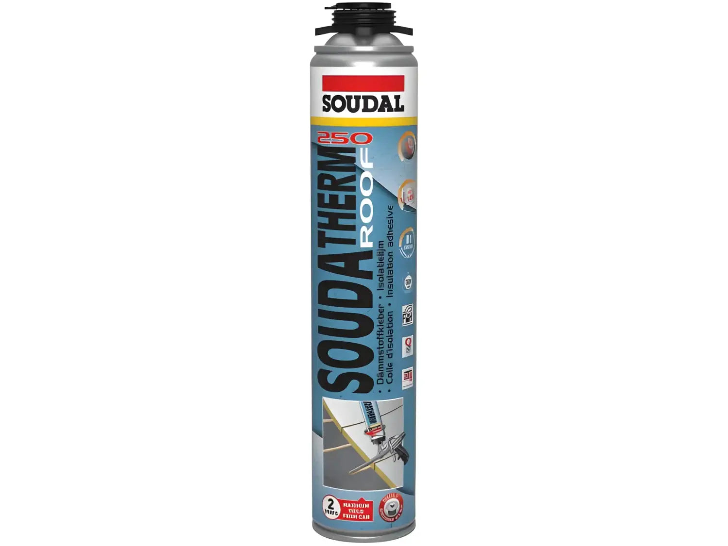 Soudal Soudatherm Roof 250* Combi-box Applicator Pack PU Soudal Adhesive, gap filler, gap filling, gap sealant.