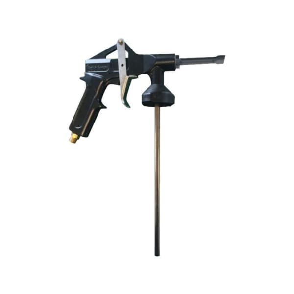 Black foam applicator gun with long nozzle for Soudatight SP application