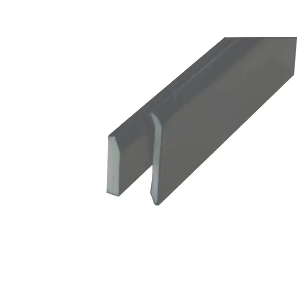 U-shaped metal channel for Sure Edge Gutter Drip Trim with straight edges