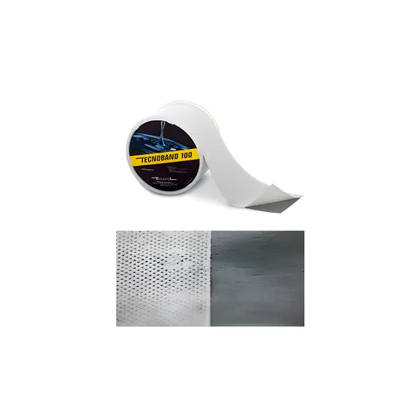 Roll of white waterproof tape with textured grip for Tecnoband and Tecnomesh Matting