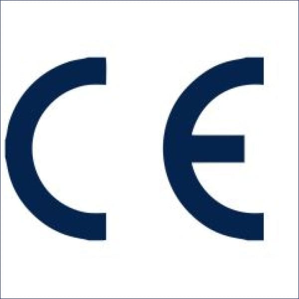 Blue CE marking on Tecnocoat P-2049 LV product for compliance and quality assurance