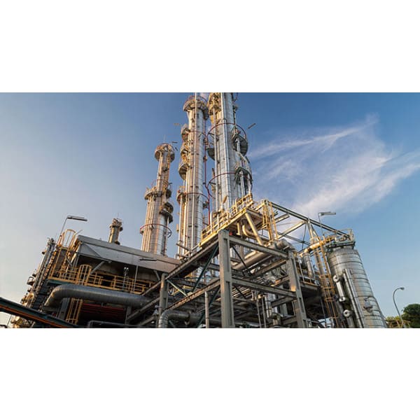 Industrial refinery complex utilizing Thermaguard CUI 650 for corrosion prevention