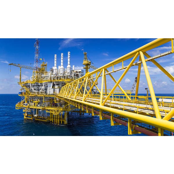 Offshore oil platform showcasing Thermaguard TC 1200 AL protective coating technology