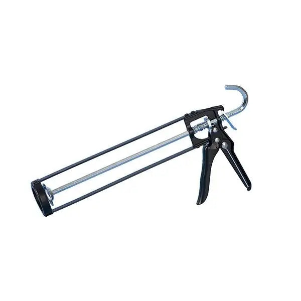 Black metal caulking gun featured in Ultracure Damp Proofing Cream and Accessories