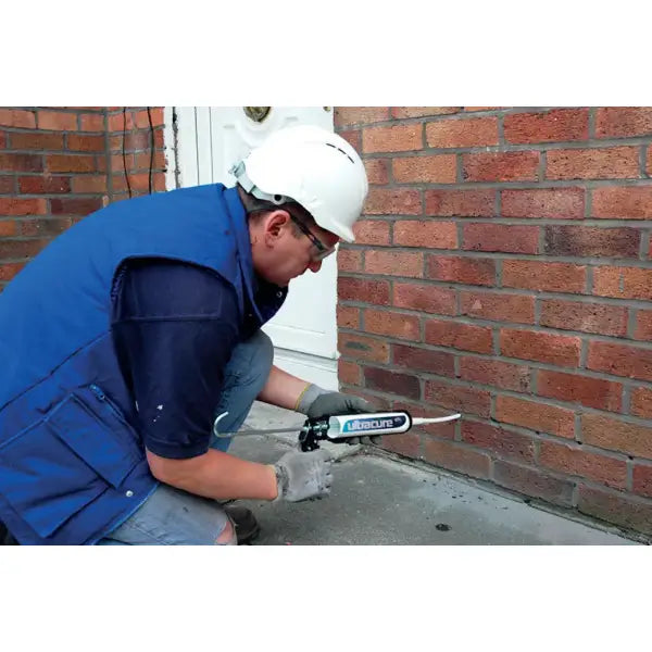 Caulking gun with sealant for Ultracure Damp Proofing Cream and accessories