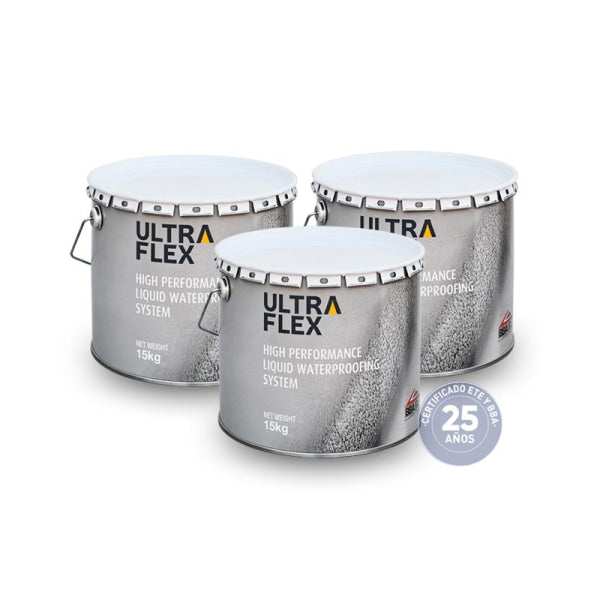 Ultraflex Liquid Waterproofing 15KG / Grey Polyurethane