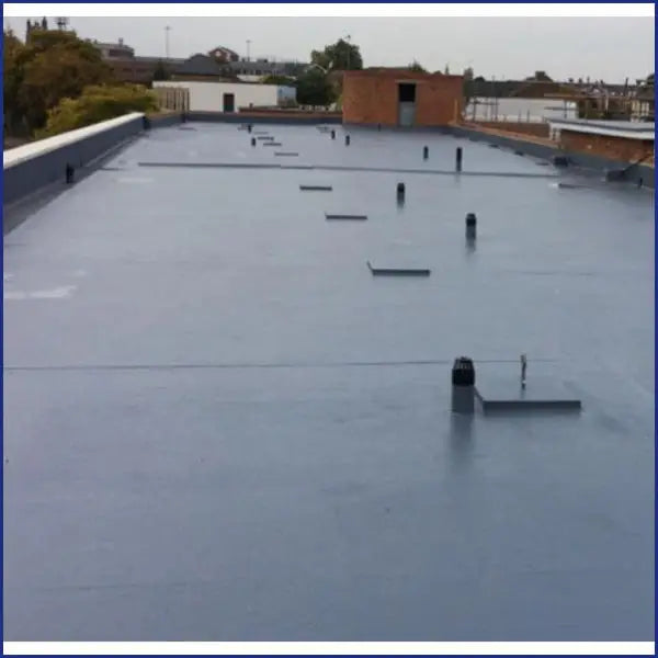 Flat commercial roof showcased with Ultraflex Roofing Kit 2 for 40m2 coverage