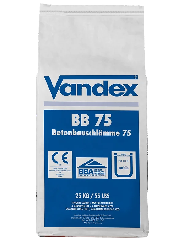 VANDEX BB 75 E waterproofing slurry