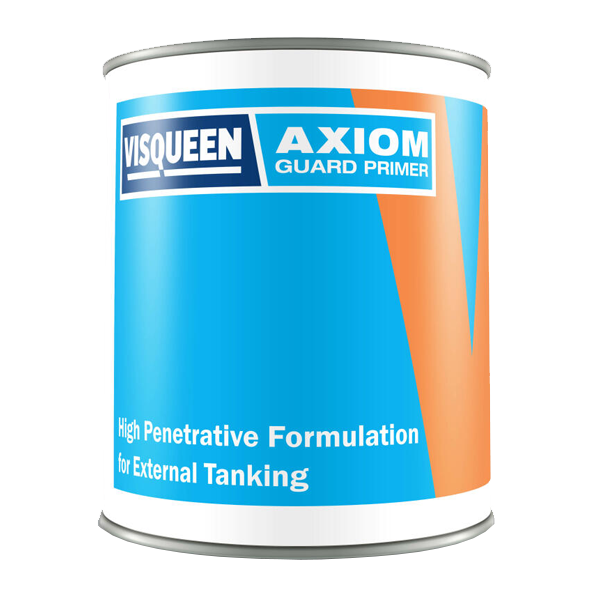 Visqueen Axiom Guard Primer 4kg polyurethane primer for improving waterproofing membrane adhesion on concrete substrates.