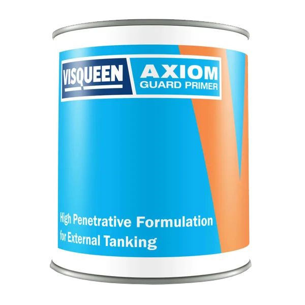 Visqueen Axiom Guard Primer 4kg polyurethane primer for improving waterproofing membrane adhesion on concrete substrates.