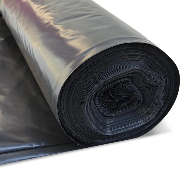 Visqueen EcoMembrane DPM Black 500mu 4m x 12.5m recycled polyethylene damp proof membrane roll.