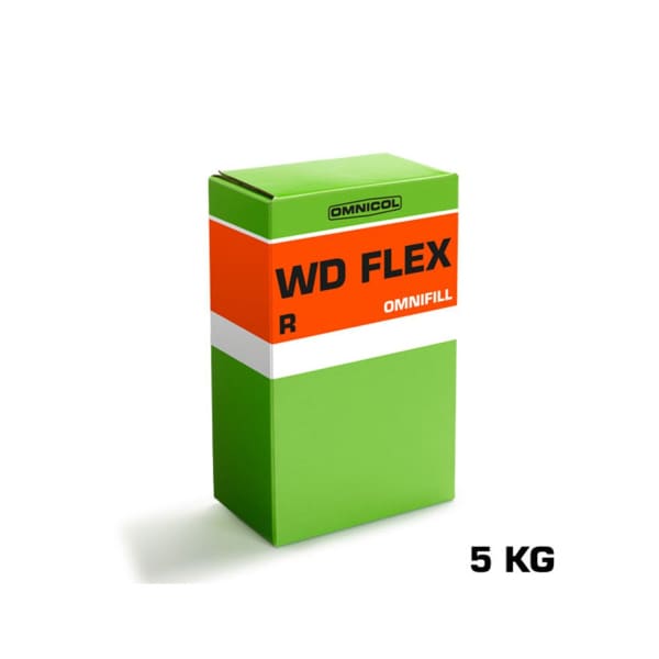 Green and orange box of WD FLEX R Omnifill product packaging design