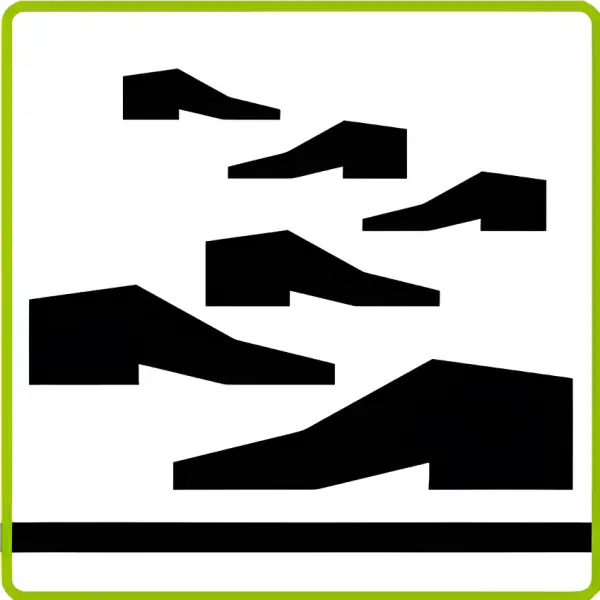Pedestrian crossing sign featured in WD FLEX R Omnifill product display