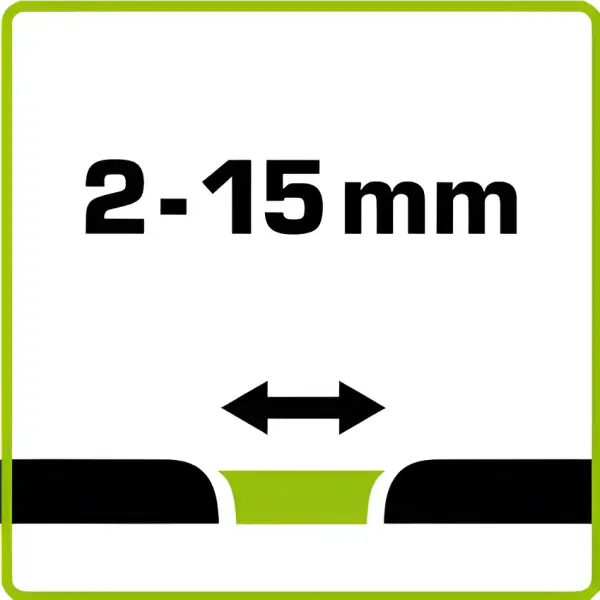 Gap width specification for WD FLEX R Omnifill product display