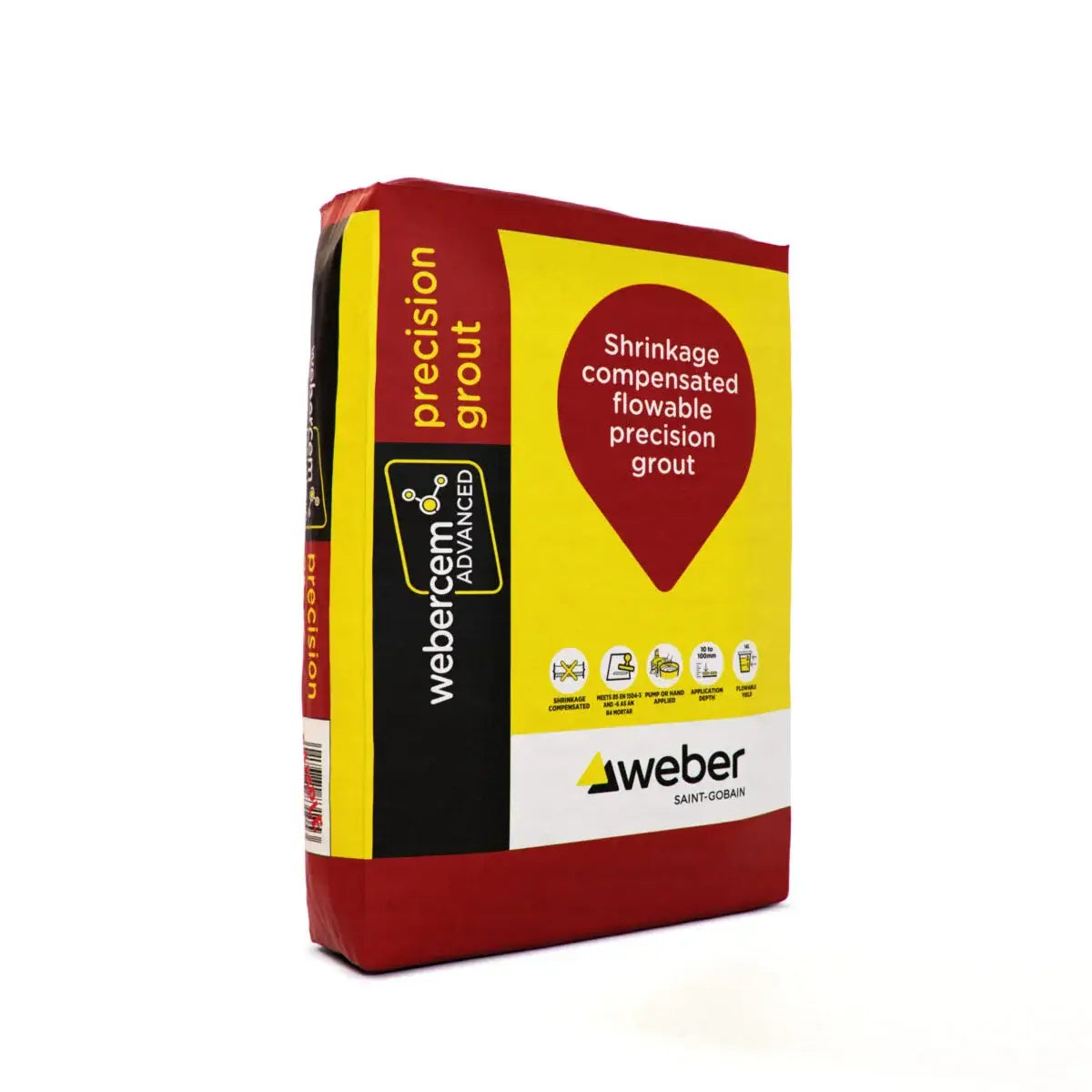 webercem advanced precision grout non shrink cementitious grout bag